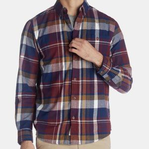 Original Weatherproof Vintage Cranberry Flannel long sleeve shirt Large